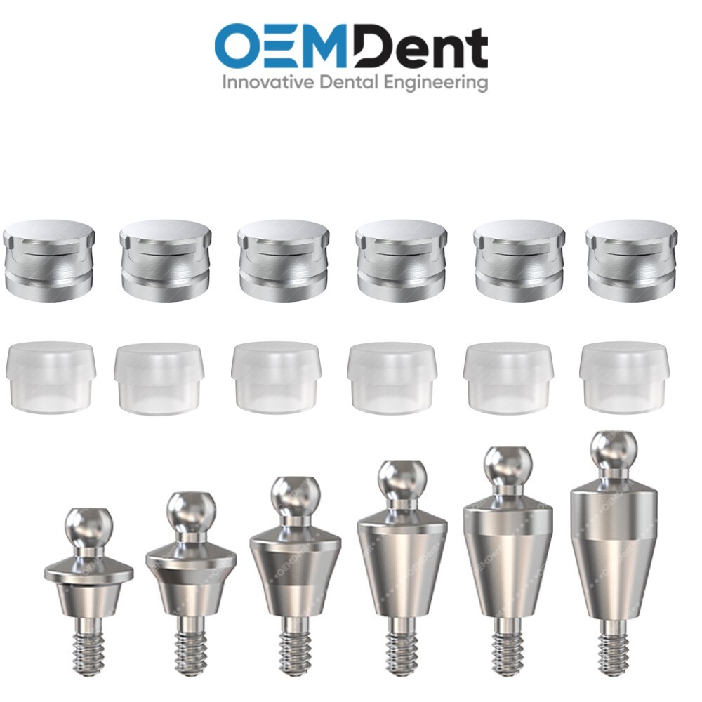 Straight Ball Attachment Standard NP Set Nobel Active® Compatible Conical Dental