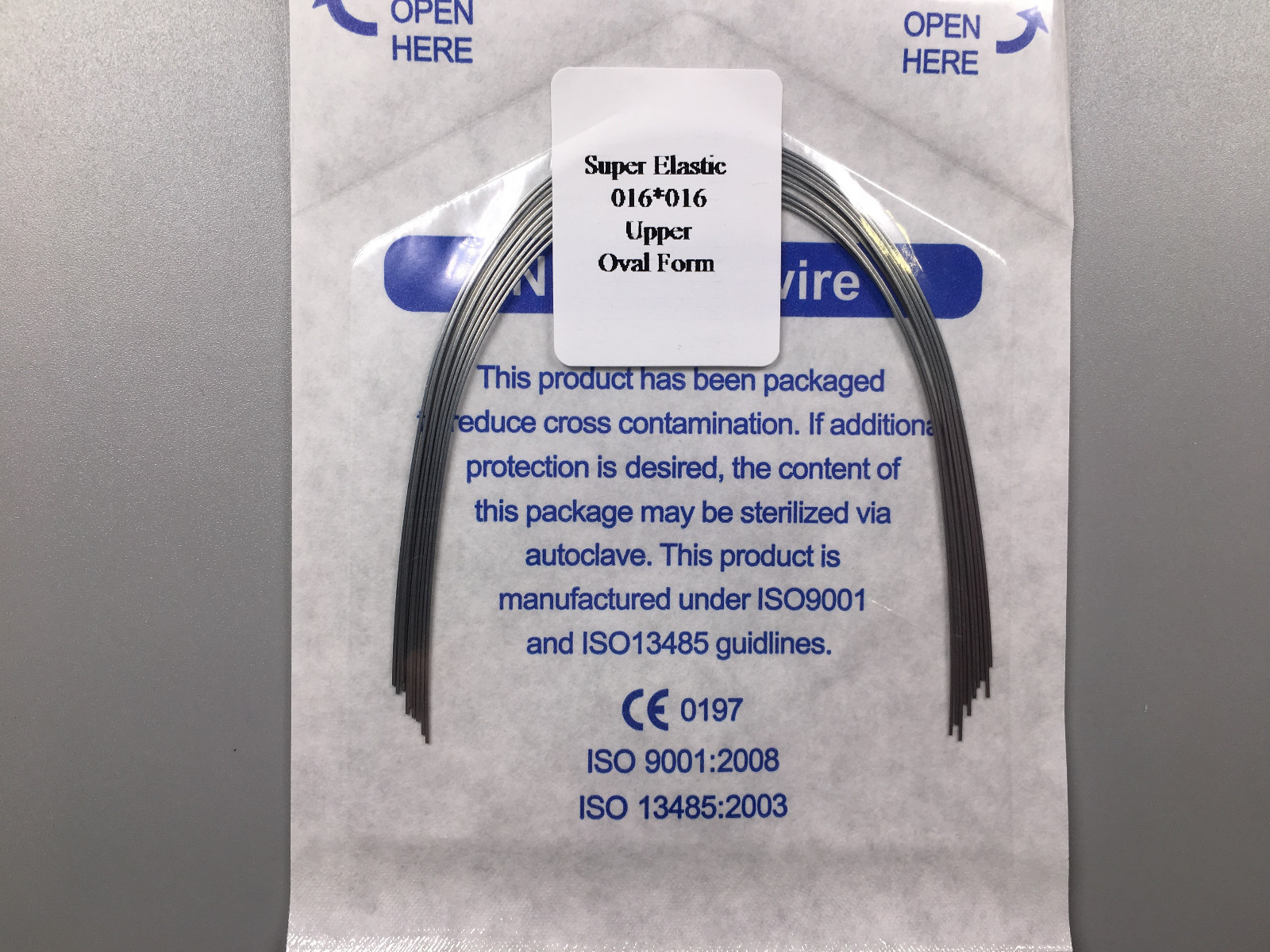 16×16 U/L Orthodontic Arch Wires Rectangular Niti Super Elastic Dental 10 Bags