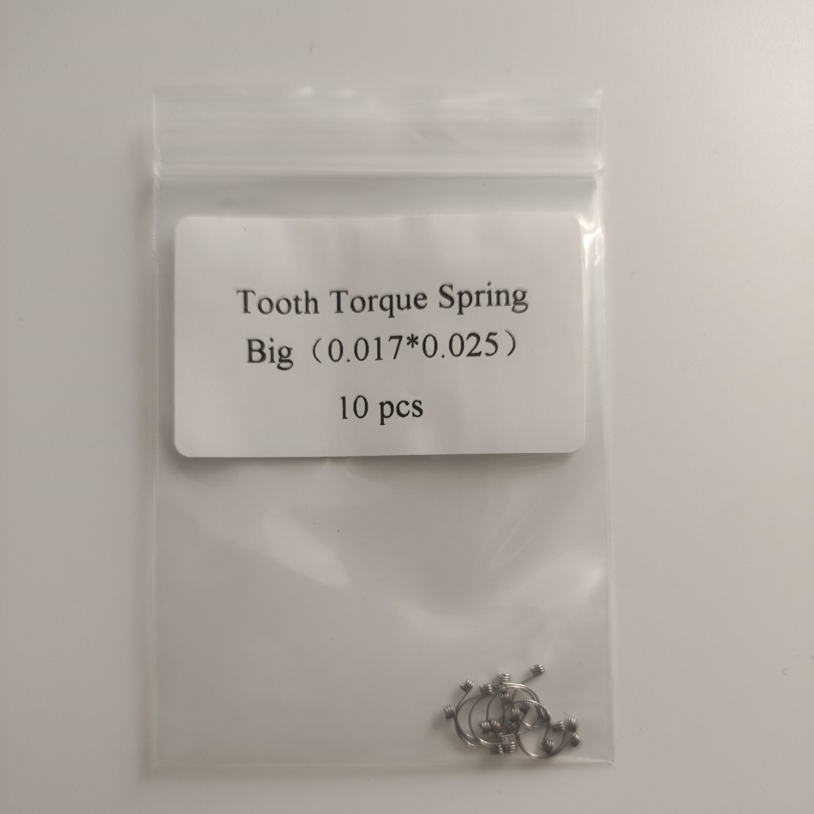 10 Pieces Dental Tooth Torque Spring For Anterior S/M/L 16*22/17*25/18*25/19*25