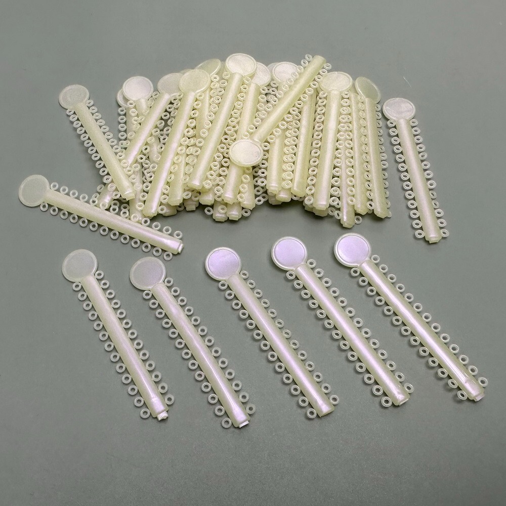 1040tie Dental Orthodontic Ligature Ties Braces Elastic Rubber Bands Mixed Color