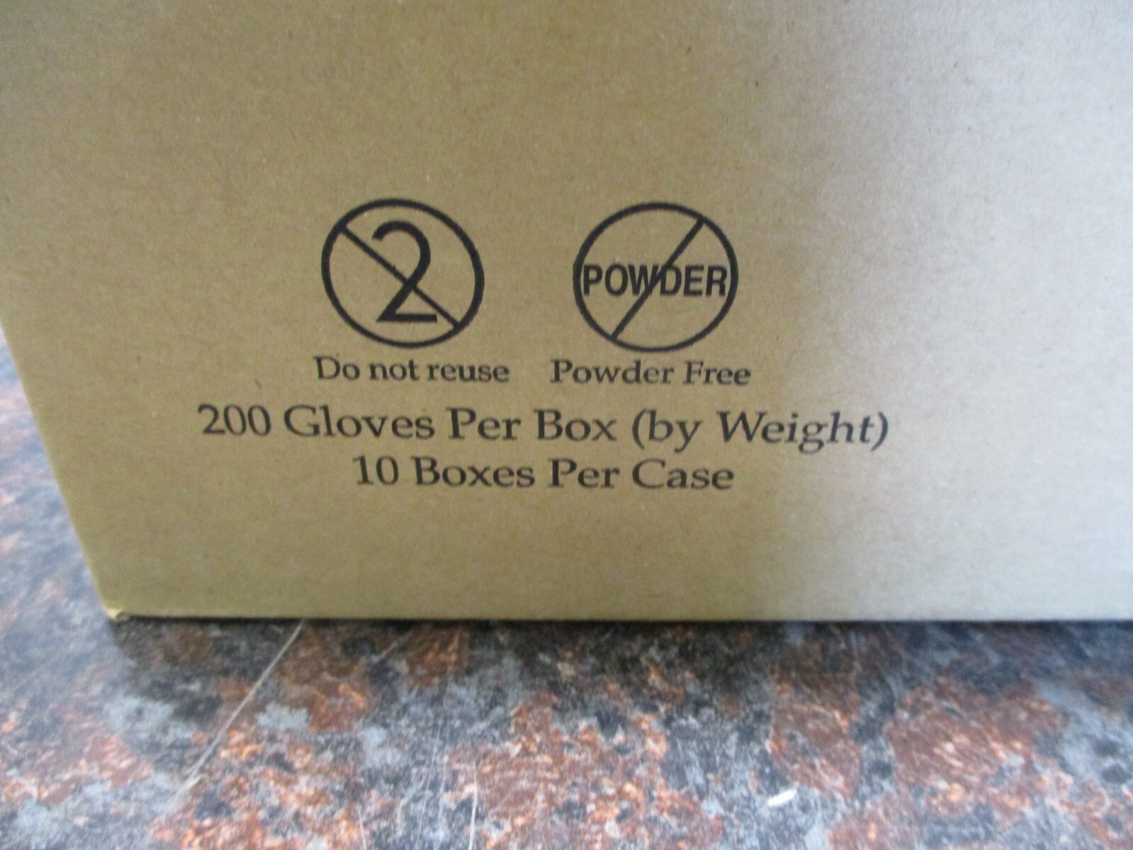 CASE OF 10 BOXES 200 PER CRITERION N200 LARGE 9007440 POWDER FREE EXAM GLOVES