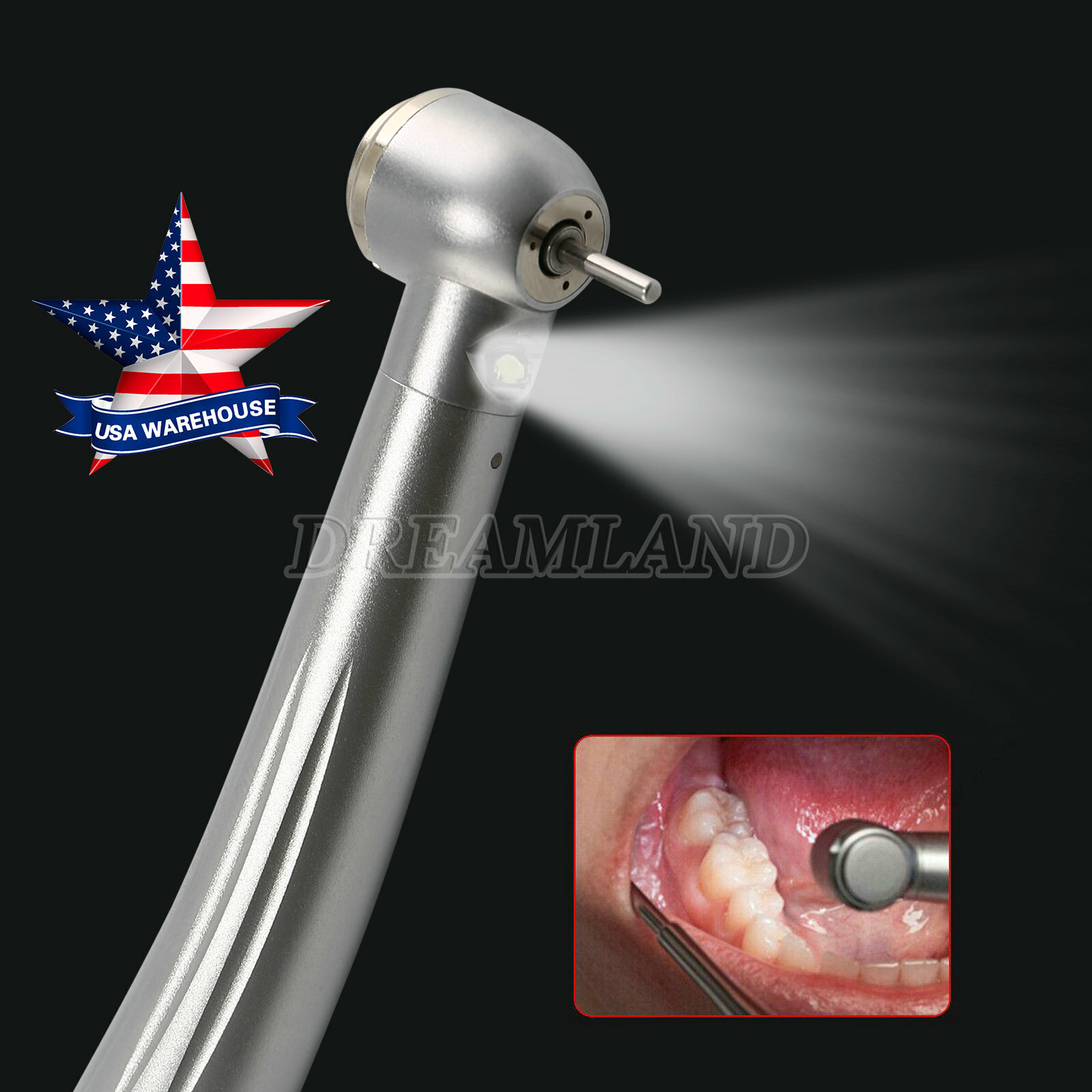 Dental LED E-Generator High Speed Handpiec Torque 4 Hole 2 Hole