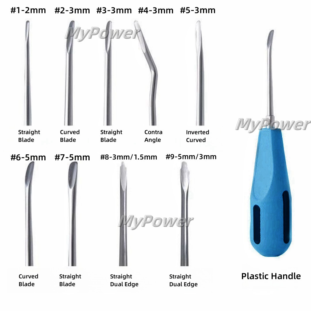 Dental Extraction Elevator Apical Straight Luxating Elevators Fits HU FRIEDY 1-9