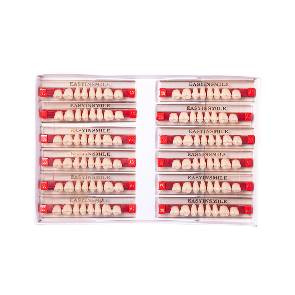 Dental False Teeth At Home Tooth Replacement Acrylic Resin Teeth Shade A1/A2/A3