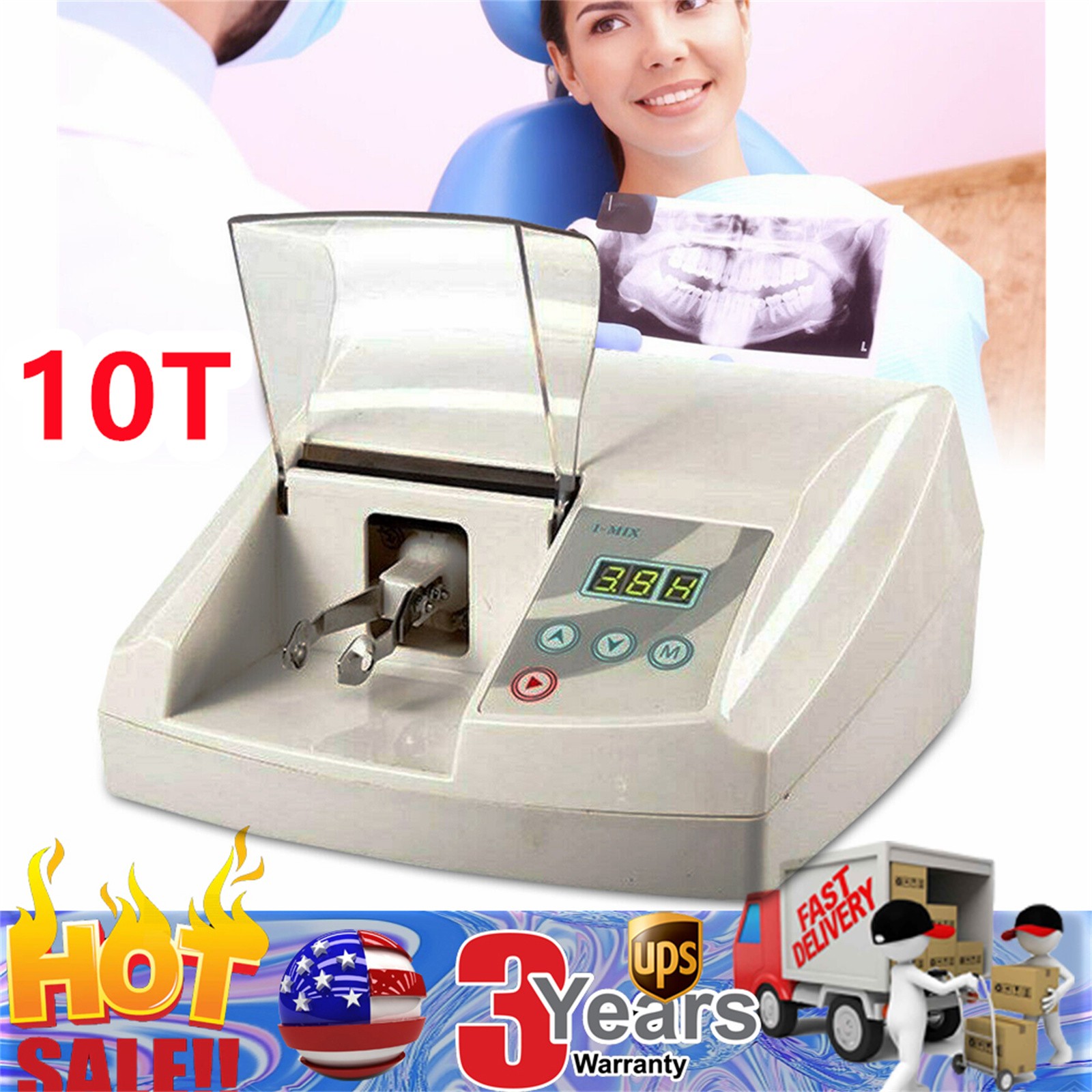 New 110V 35W Dental Lab Digital Amalgamator Amalgam Capsule Mixer Triturator USA