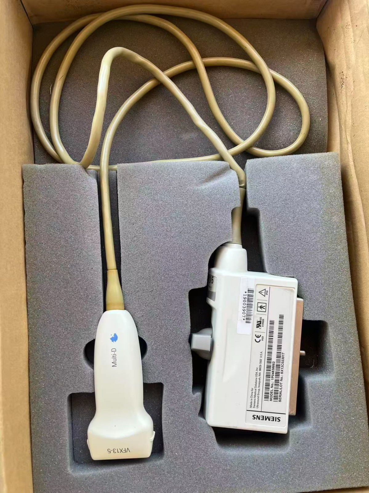 Siemens VFX13-5 Linear Array Multi-D Ultrasound Probe 1P04838863 /SX13C023017