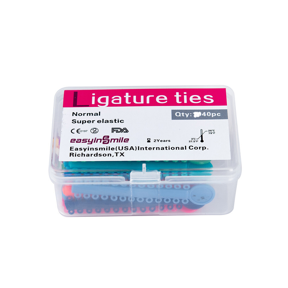 1040pc Dental Orthodontic Ligature Ties Braces Elastic Rubber Band Mixed ColorUS
