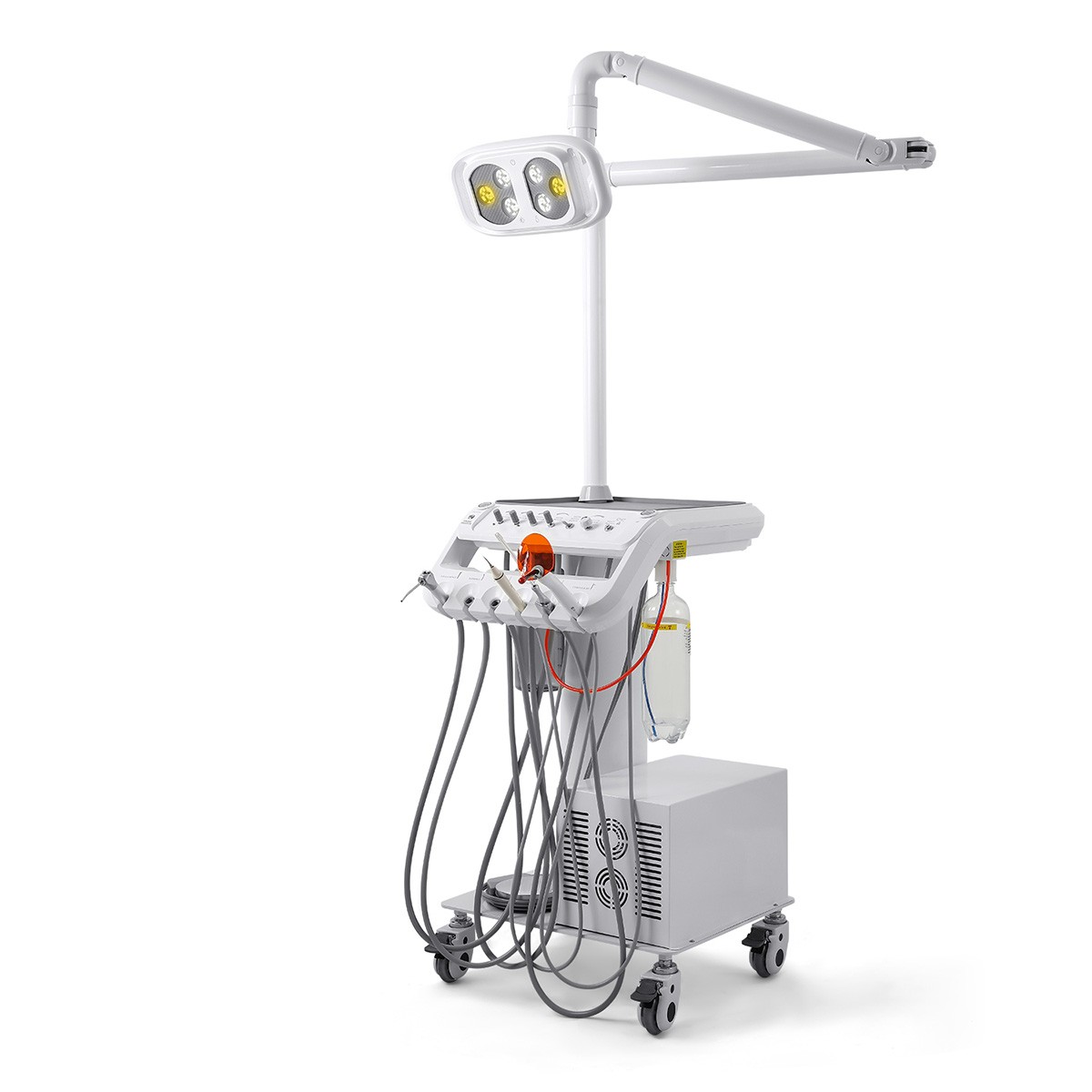Portable Dental Delivery Unit with Compressor Curing Light Scaler /Surgical Lamp