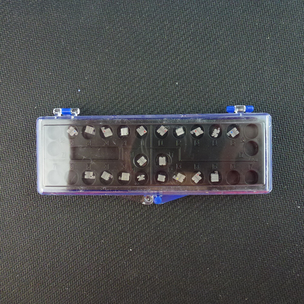 20Braces Orthodontic Clear Ceramic Bracket Dental Roth/MBT .022 Slot 3/345 Hooks