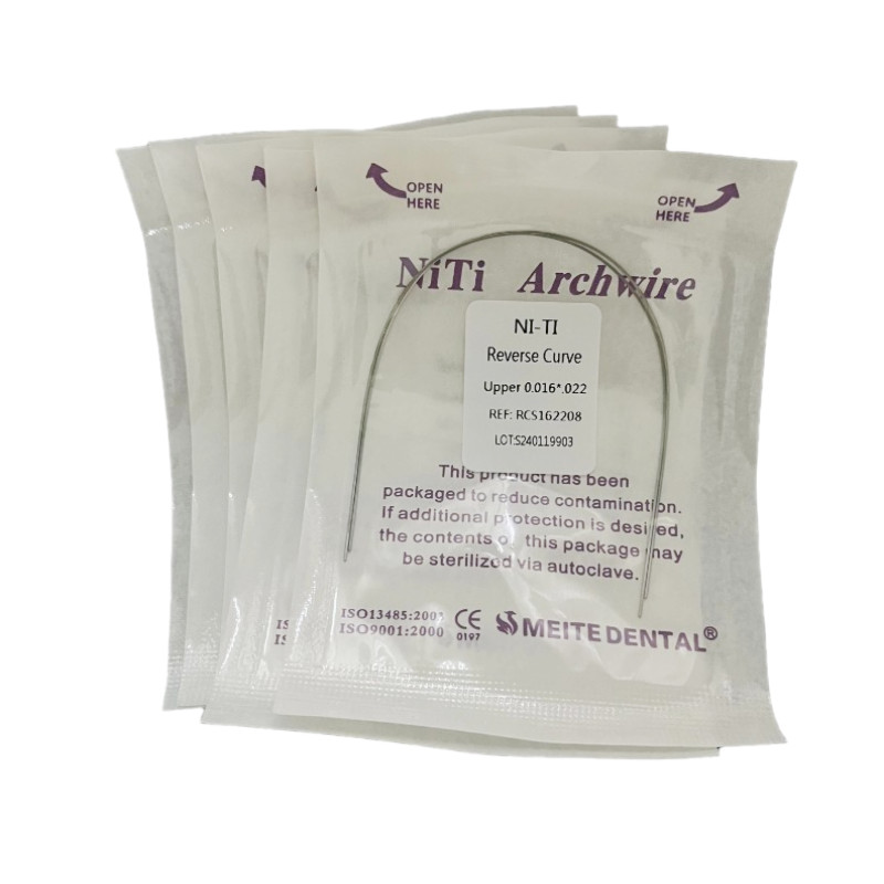 5Packs Dental Orthodontic Reverse Curve Arch Wire Niti Super Elastic Rectangular
