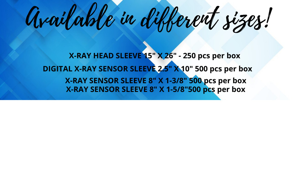 500 pcs Digital X-Ray Sensor Sleeves 8″ x 1 3/8″ Sensor Cover
