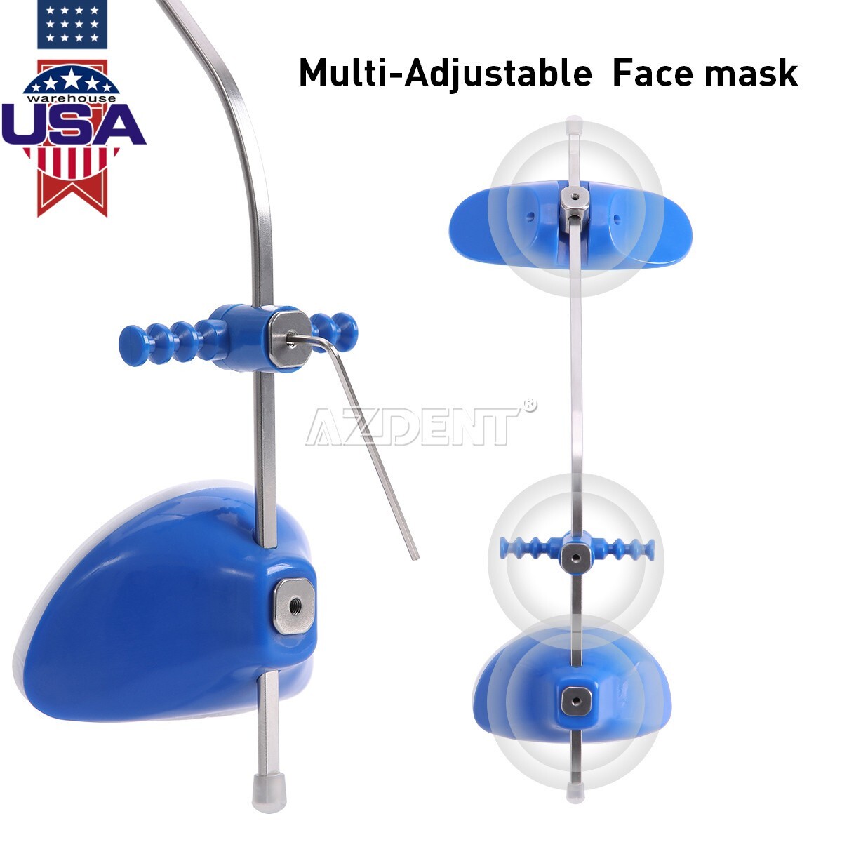 Dental Multi-Adjustable Orthodontic Forward Reverse Pull Headgear Single Pole