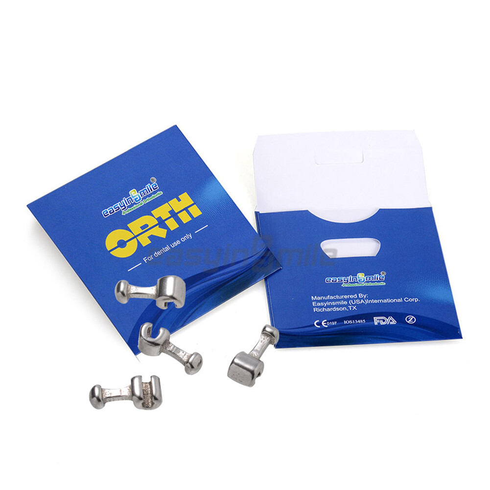 EASYINSMILE Dental Orthodontic Crimpable Hook Stainless Steel Catch 10Pcs/Pack