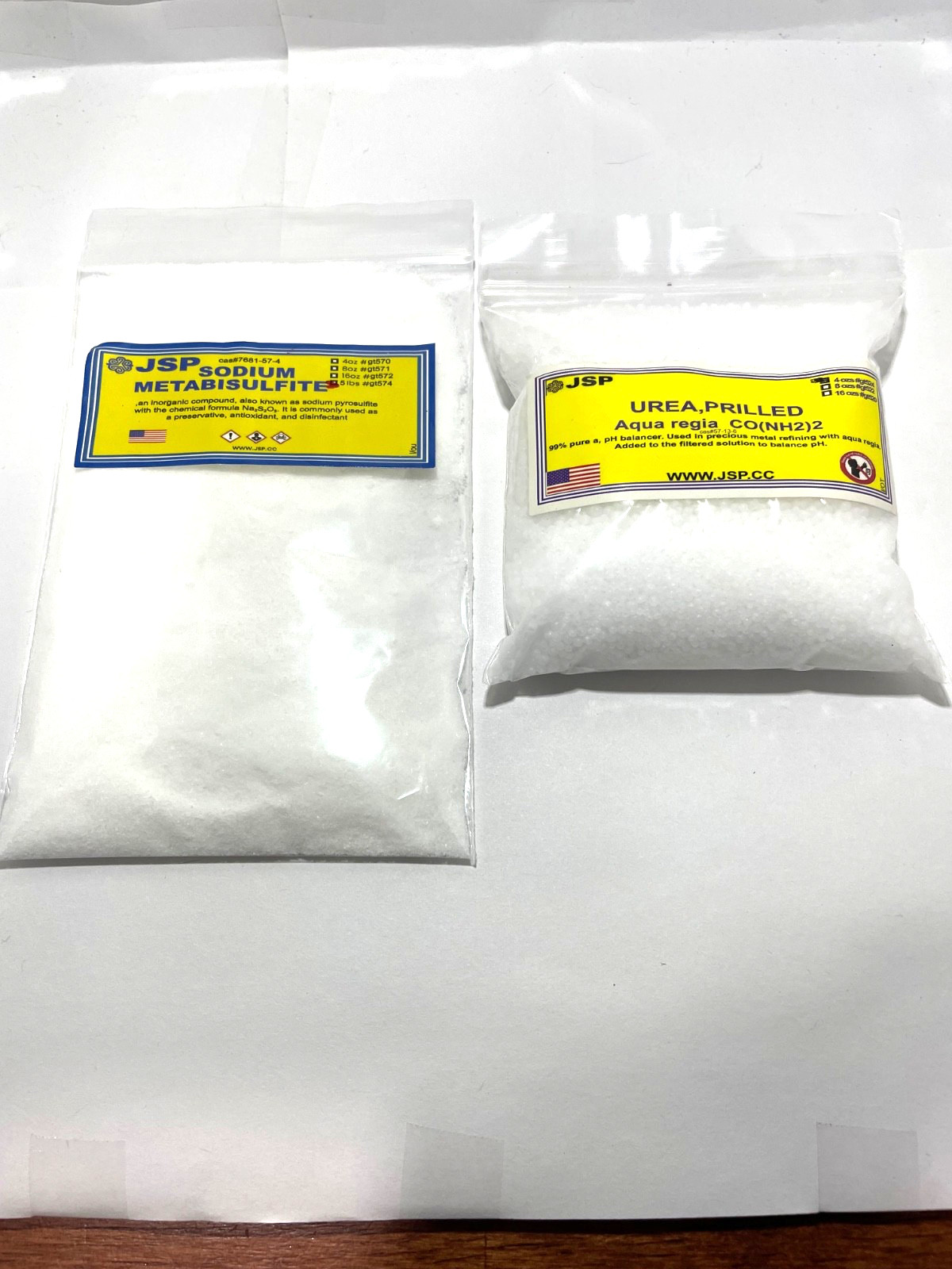 Gold Recovery Kit Sodium Metabisulfite & UREA for Scrap Metal RECOVERY REFINING