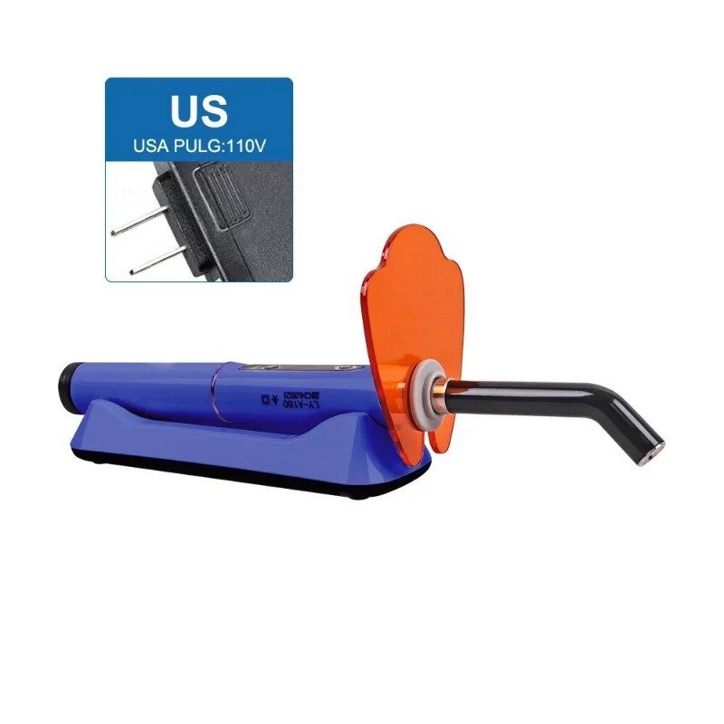 Wireless Dental Light Curing Machine 1s/2mm Resin Curing Light 800-2400mW/cm²