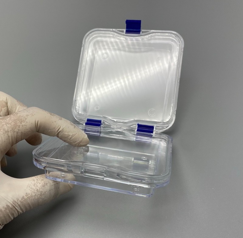 Plastic Transparent Dental Box Denture Storage Box with Film Membrane for Crown