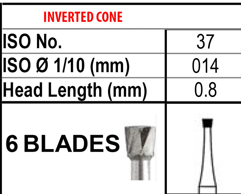 Beavers FG37 Carbide Burs FG 37 Bur #37 Friction Grip Made in Canada (100-10)/pk