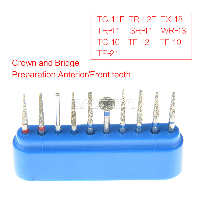 10X AZDENT Dental Diamond Polishing Burs FG / 8/30 Holes Burs Holder Sterilizer