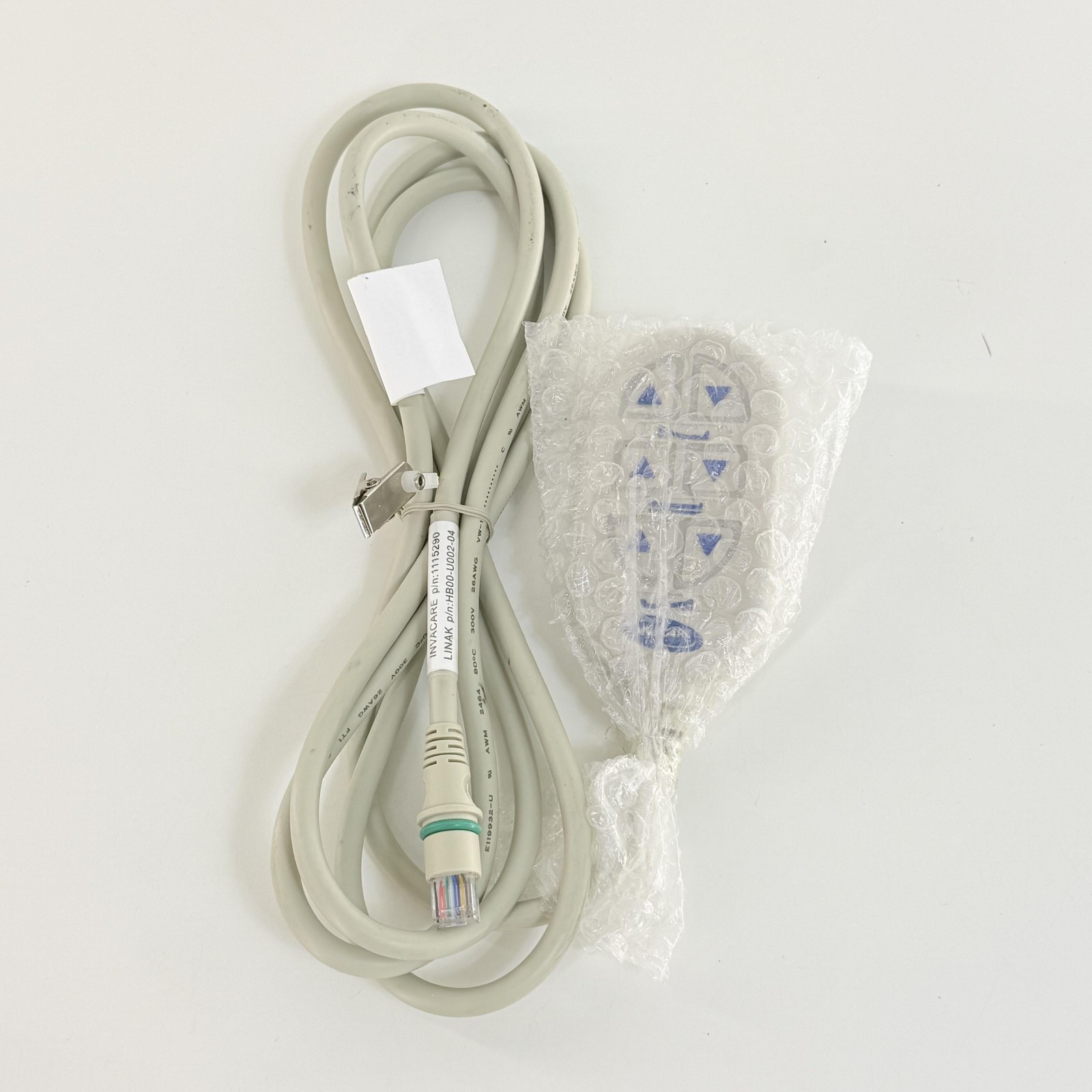 Invacare 1115290 Linak HB00-U002-04 Bed Hand Pendant Remote Control Gray Cable