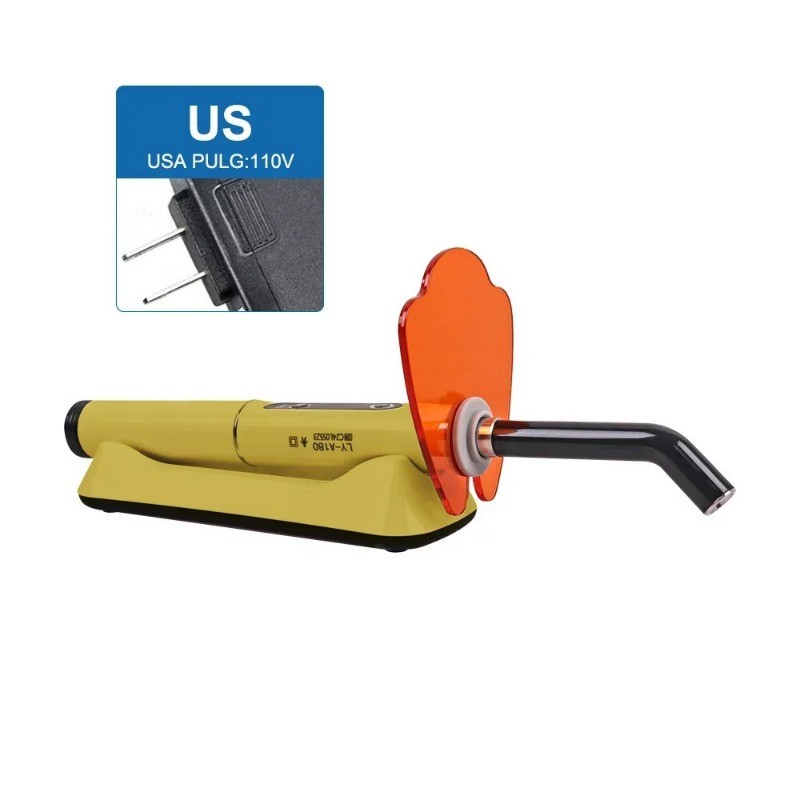 Wireless Dental Light Curing Machine 1s/2mm Resin Curing Light 800-2400mW/cm²