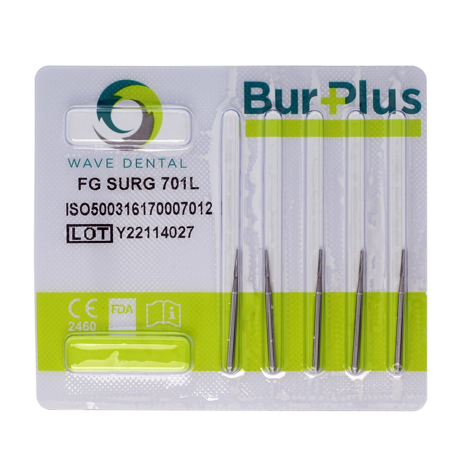 Wave Dental Long Surgical Bur FG SURG 701L 25mm Tungsten Carbide High Speed FGOS