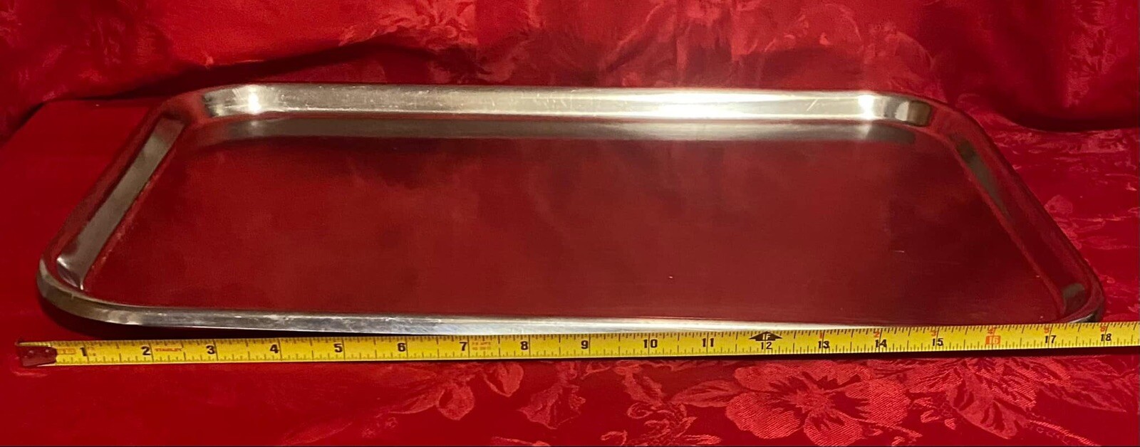 Polar Ware 19FF Instrument Tray Oblong Stainless Steel 19 X 12 X 3/4 inches