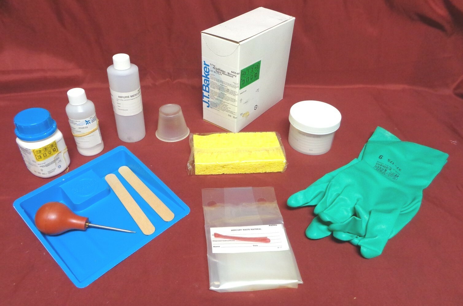 J.T. BAKER ~ MERCURY SPILL ~ CLEAN-UP KIT ~ PART NUMBER 4439-01 ~ NEW IN THE BOX