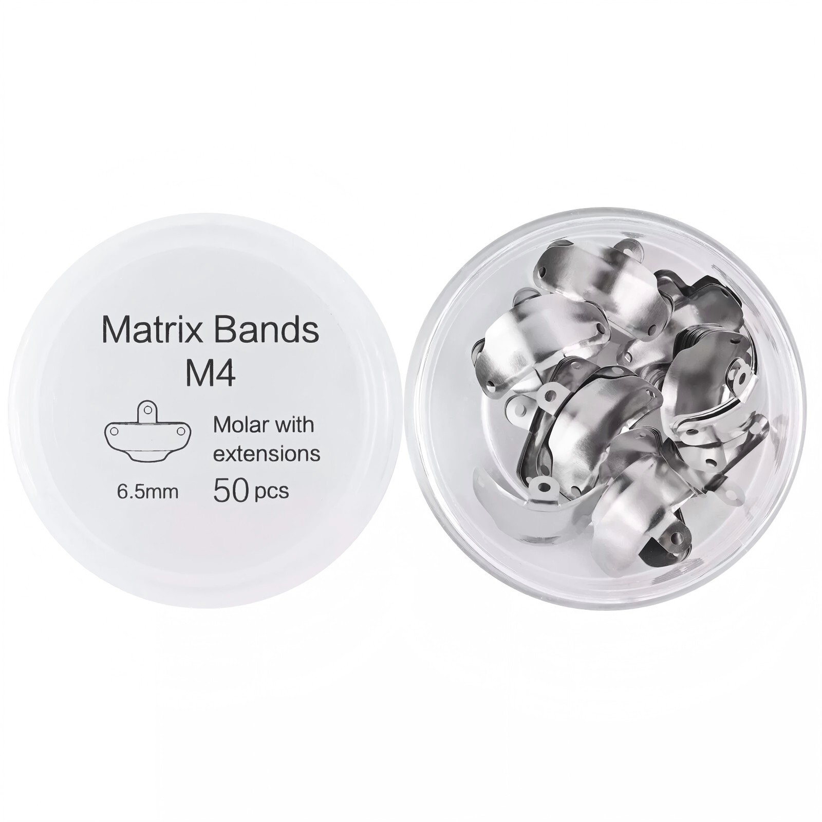 Dental Sectional Matrix System Matrices Bands Palodent 3.5 4.5 5.5 6.5mm 50/Pk