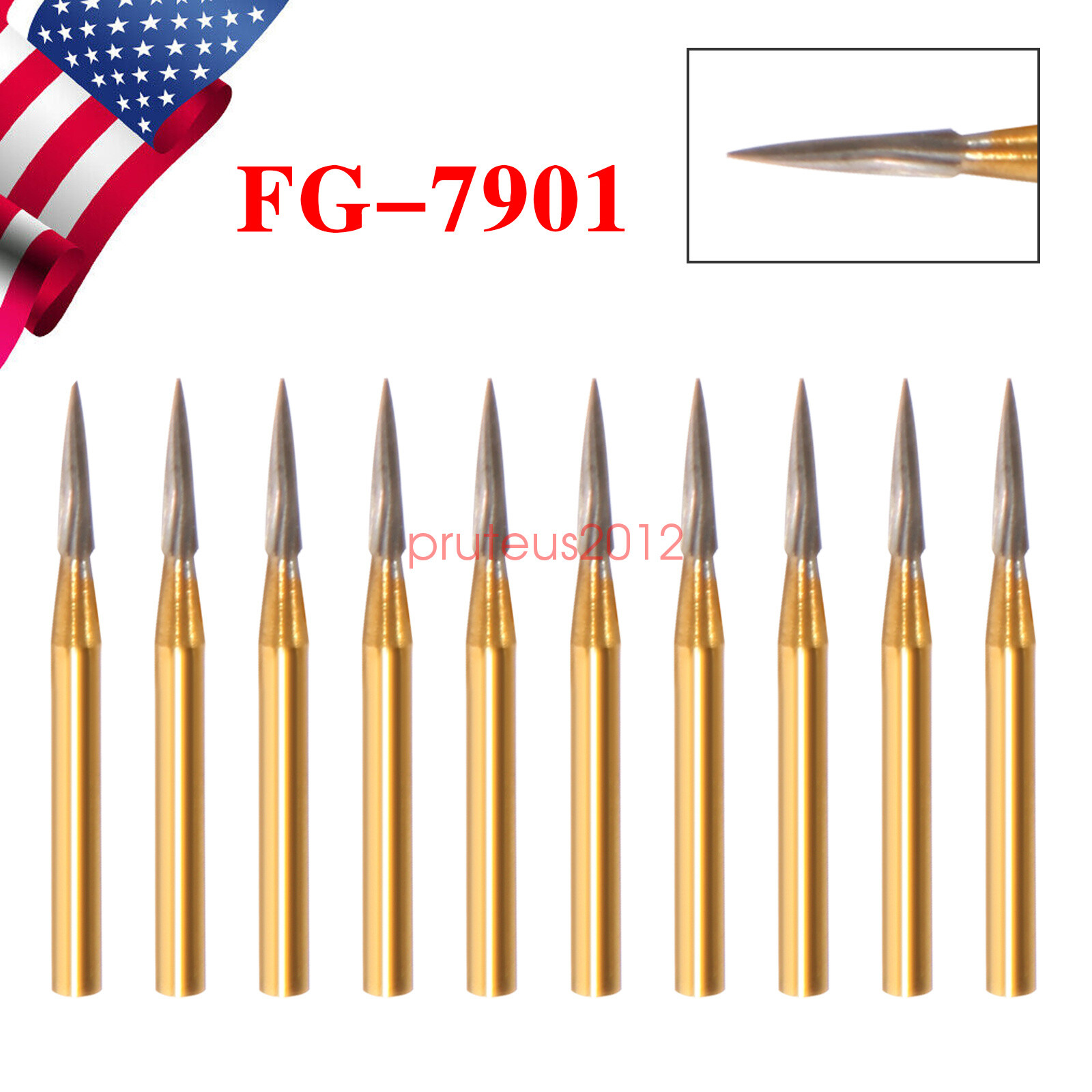 Dental Carbide Trimming & Finishing Burs FG7404/7406/7408/7901/7902/7903