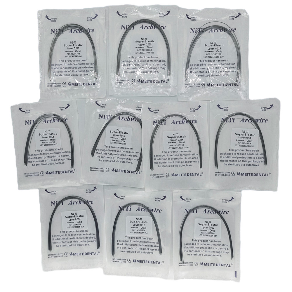 100Bags Arcos de Dental Ortodoncia Redondos Niti Arco de Alambre Su Arch Wire