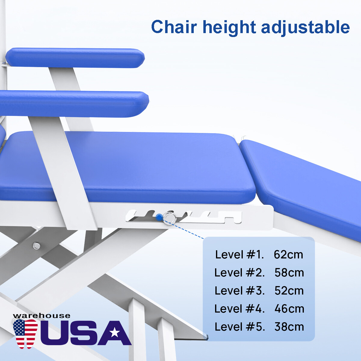 Portable Dental Chair silla dental portatil LED Light PU Leather/ w/Turbine Unit