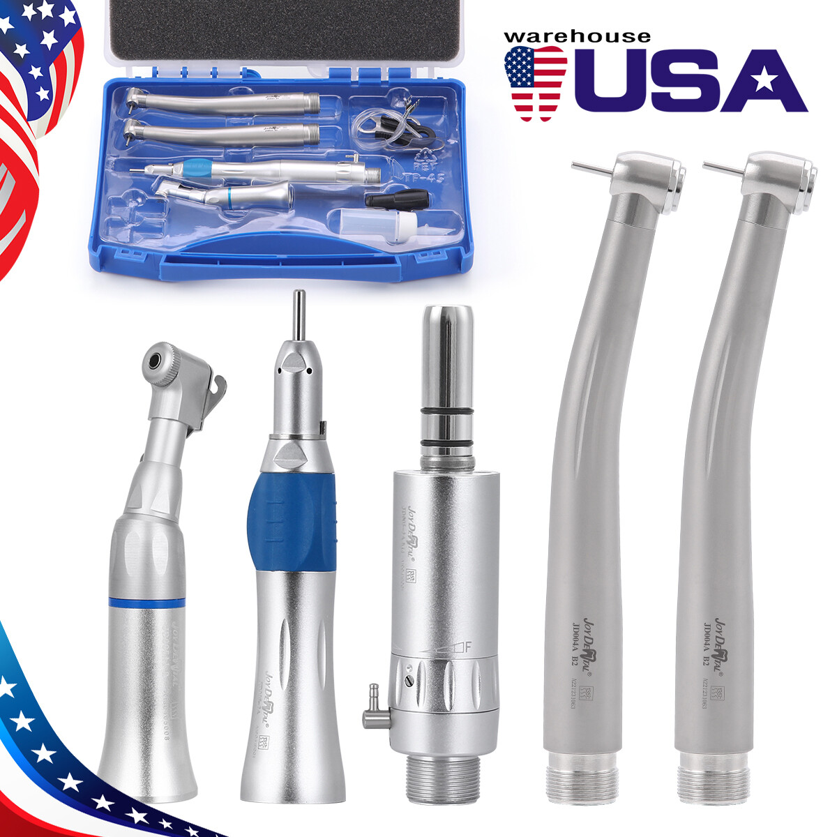 Portable Dental Turbine Unit Weak Suction/Dental High & Low Speed Handpiece 2/4H