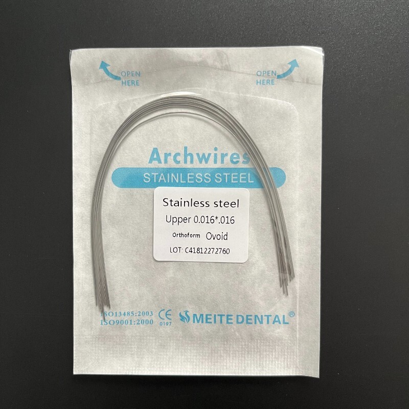 30 Packs Dental Orthodontic Stainless Steel Arch Wires Ovoid Form Rectangular