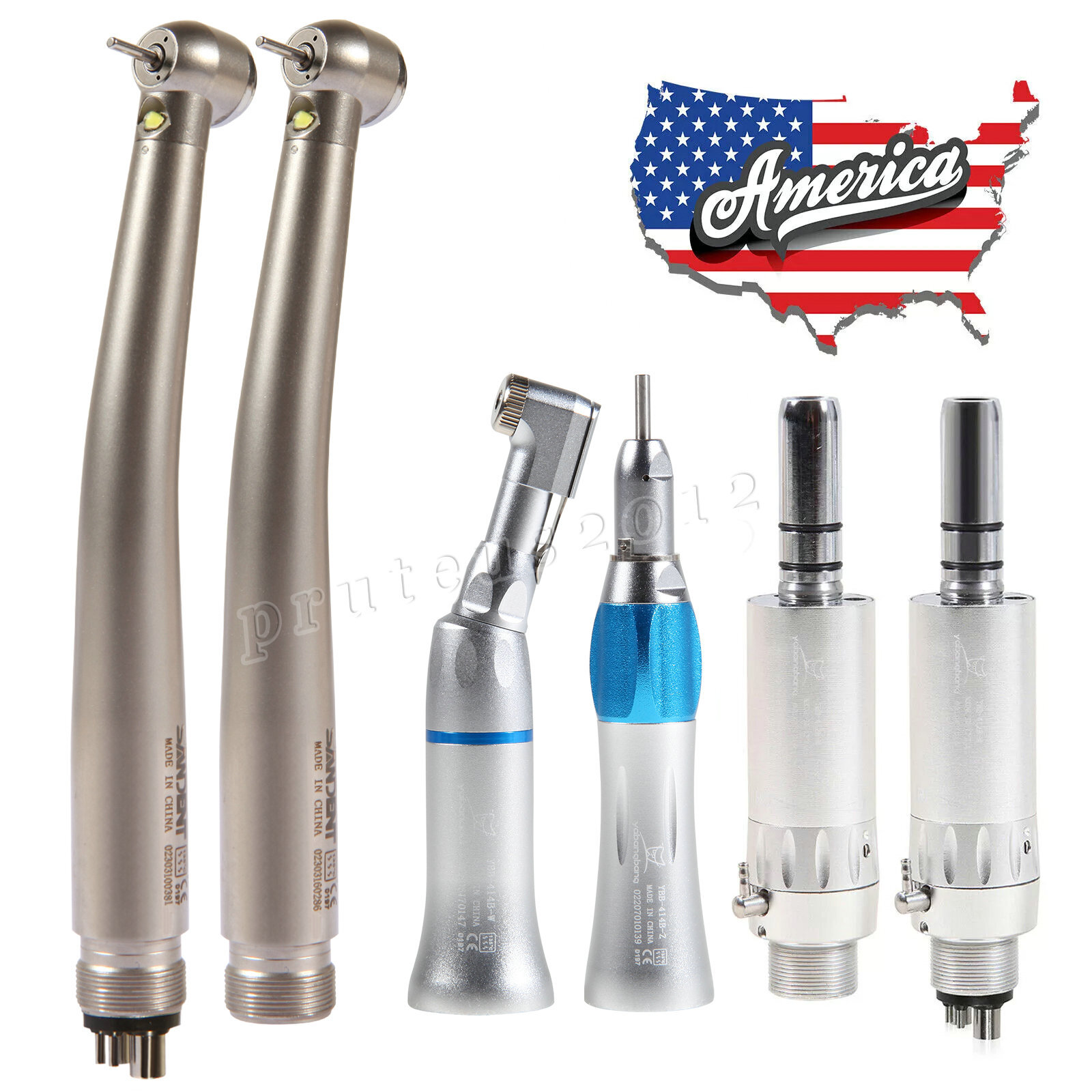 NSK Style Dental Pana Max LED High low Speed Handpiece Air Turbine kit 2/4 Hole