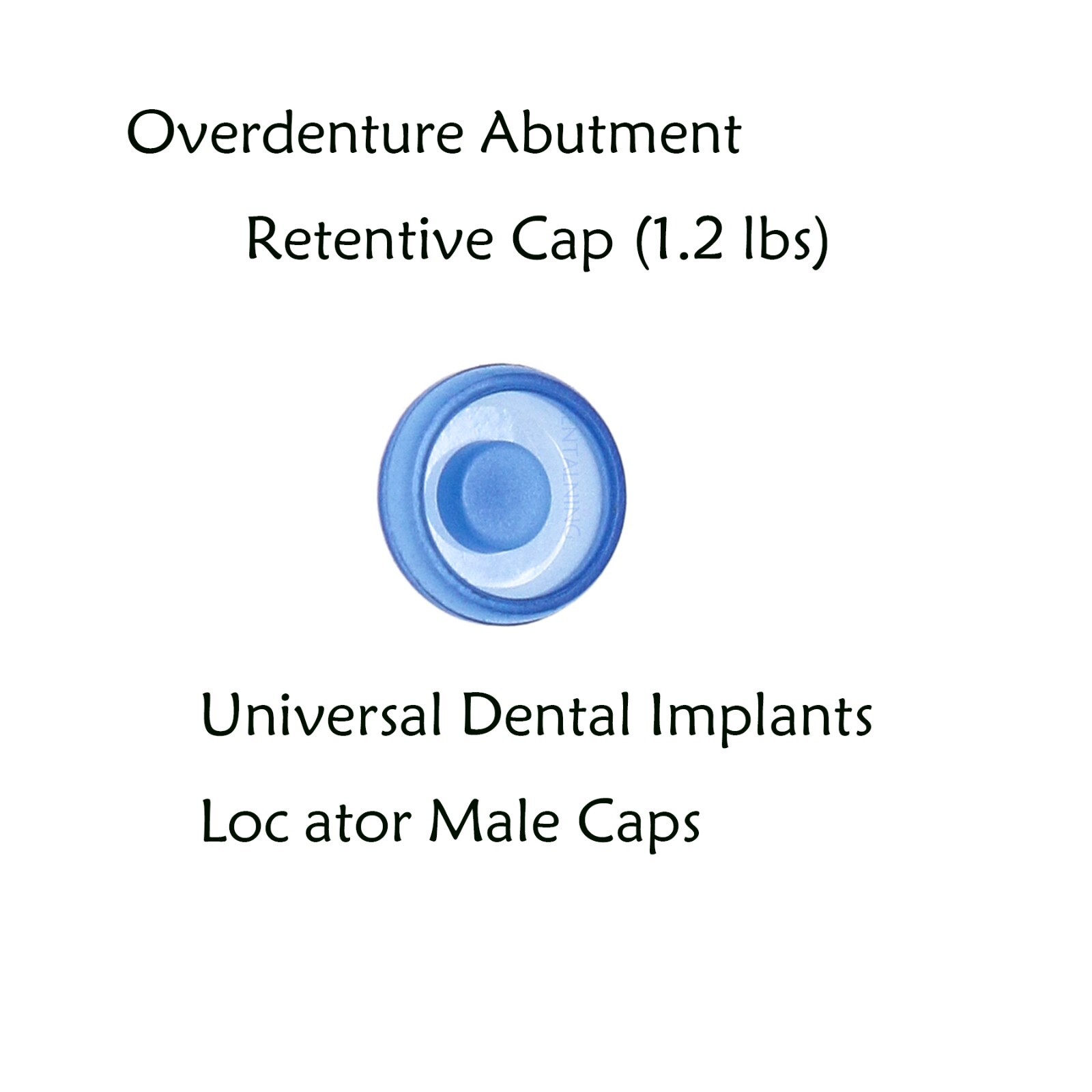 US Dental overdenture Locator Abutment Retention Caps Male Caps Insert Set 20Pcs