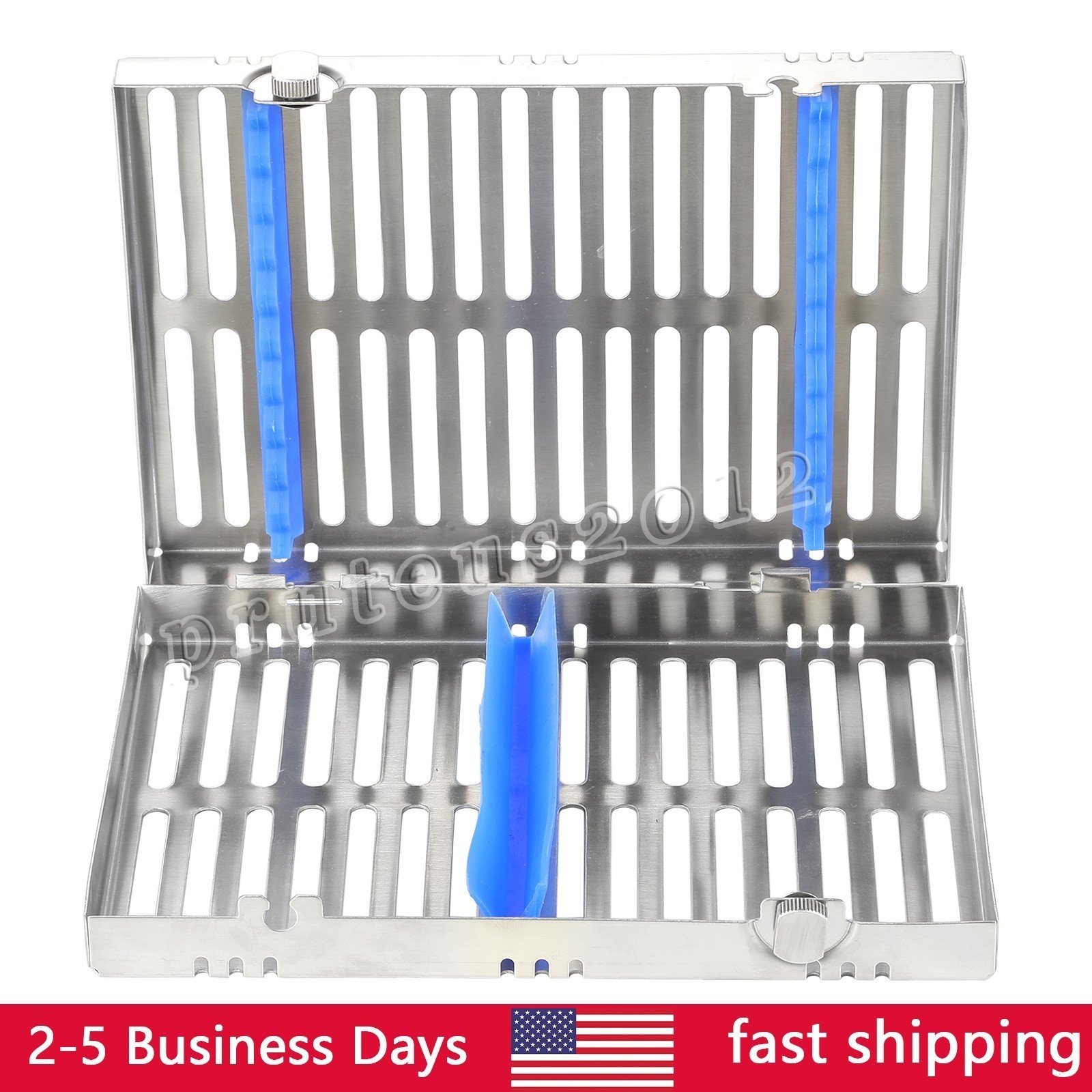 5 DENTAL SURGICAL AUTOCLAVE STERILIZATION CASSETTES RACKS BOX FOR 10 INSTRUMENTS