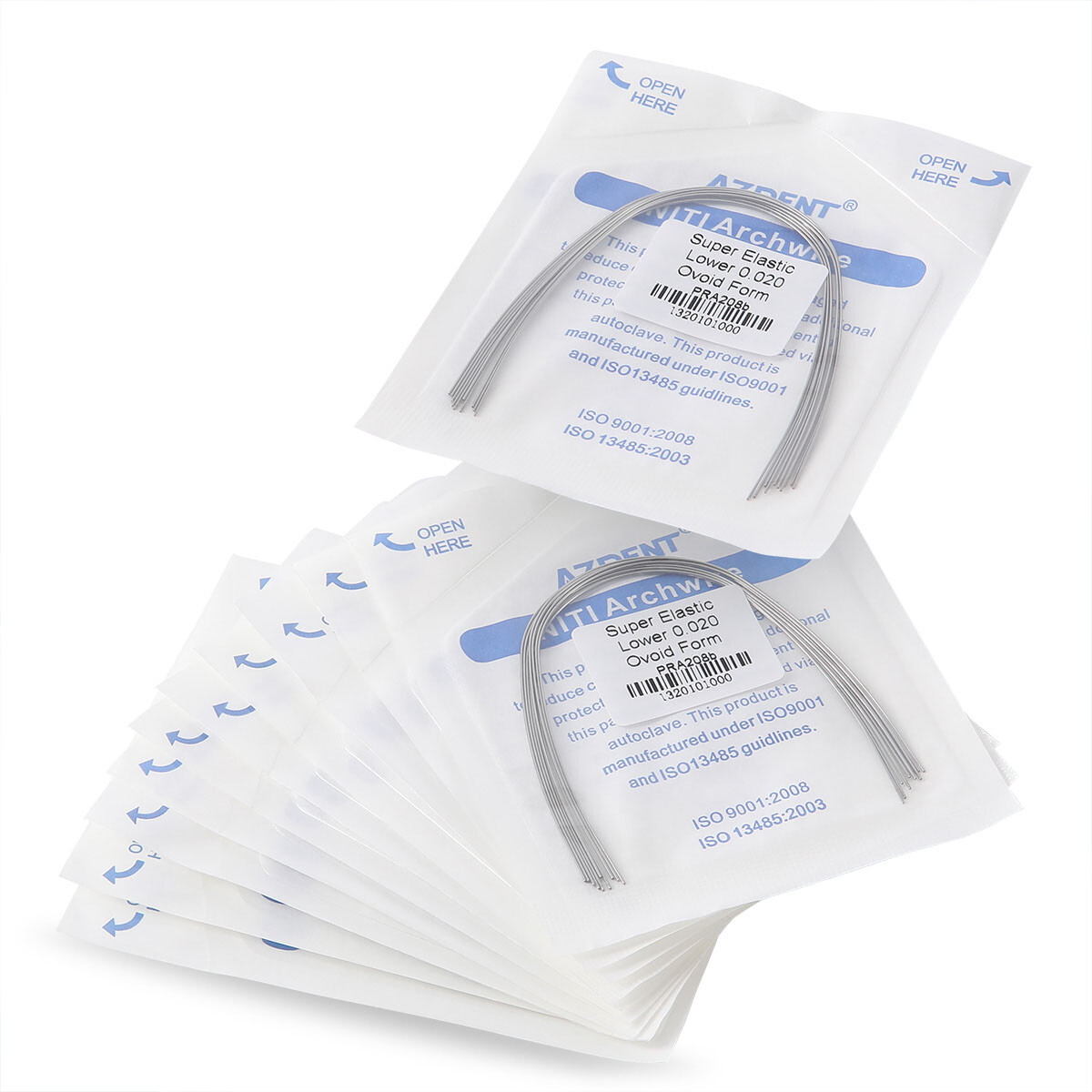 AZDENT Dental Orthodontic Super Elastic Niti Round Arch Wires Ovoid Form