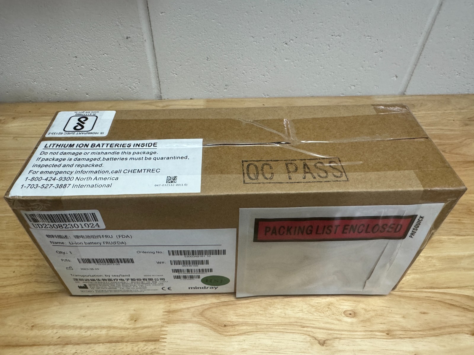 Mindray Li-ion Battery (P/N 115-023072-00) – NEW