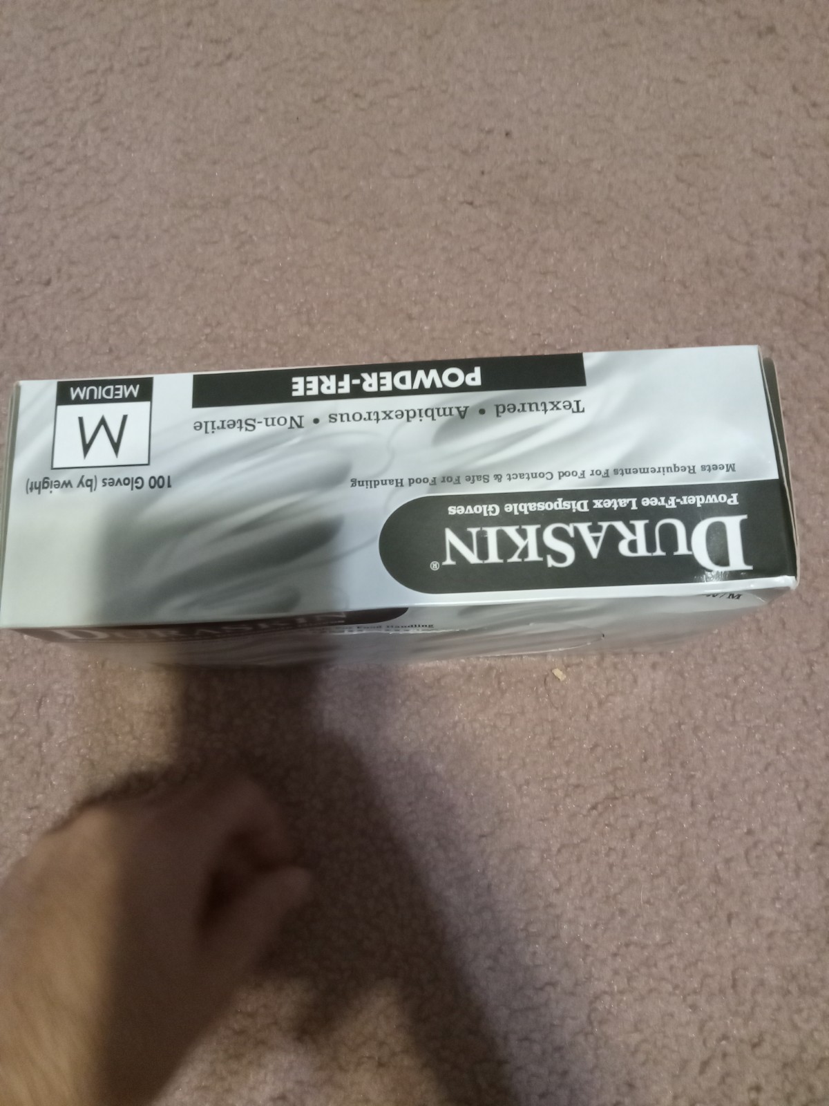 Liberty Glove Duraskin T2810W /M Latex Disposable Powder Free Gloves-New In Box