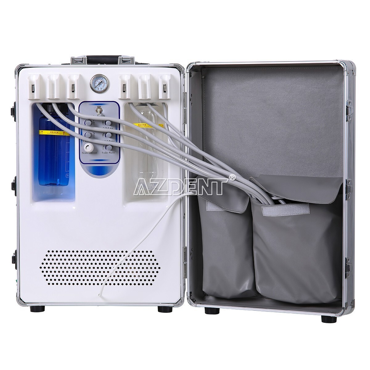 Dental Portable Mobile Delivery Unit +Curing Light +Scaler+Air Compressor BD-406