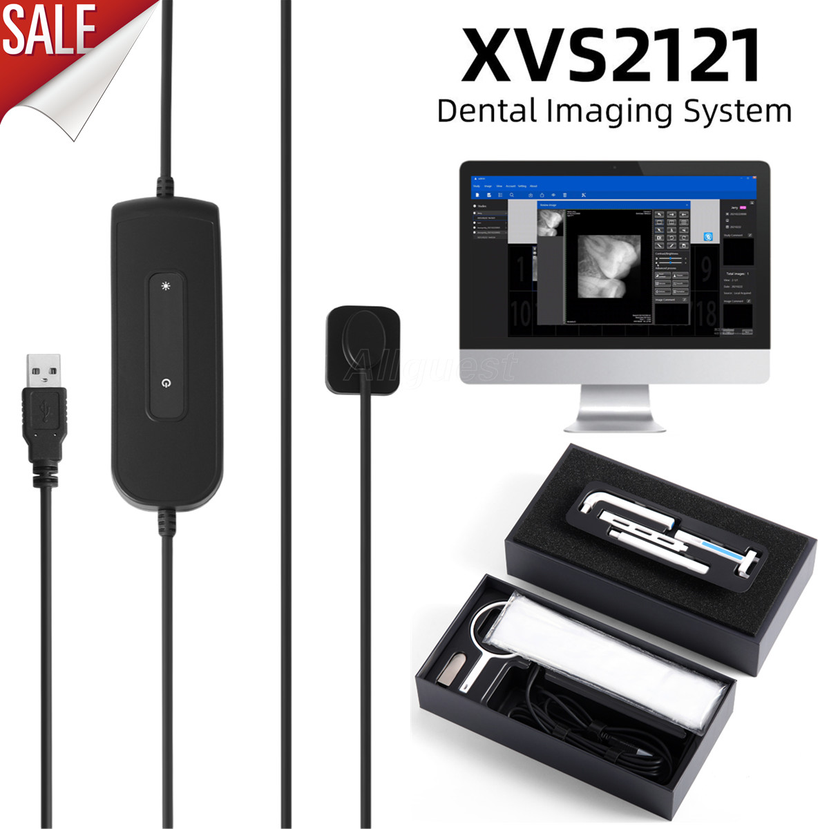 Dental Xray Imaging System RVG Intraoral Digital X-Ray Sensor Size 1 XVS2121