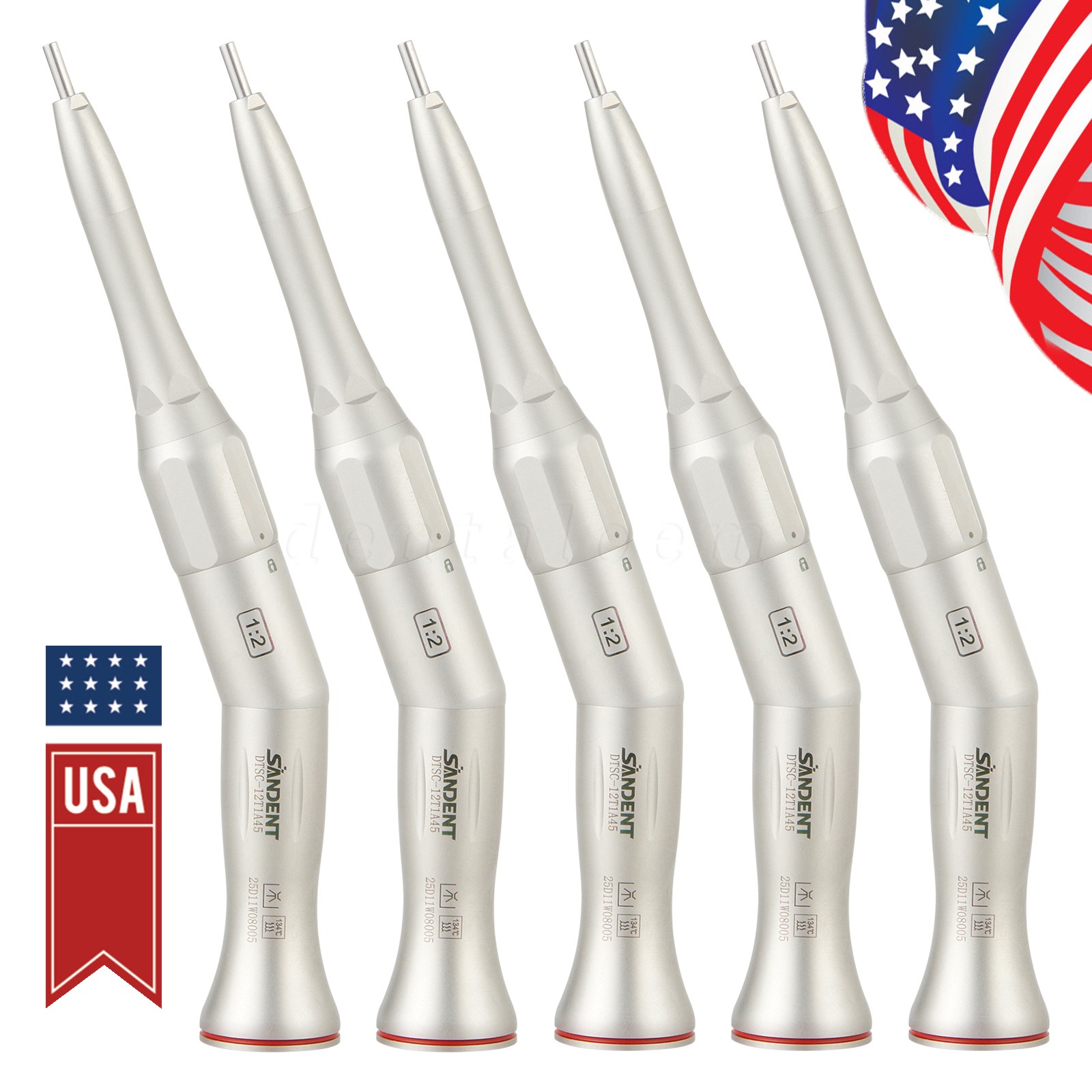 1-100 SANDENT Dental 1:2 Surgical Osteotomy Low Speed Handpiece 20º Contra Angle
