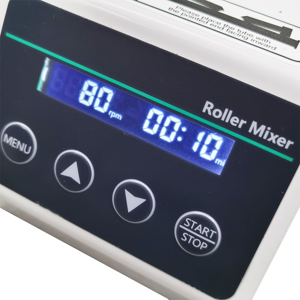 Eight Roller Blood Liquid Test Tube Mixer Lab LCD Speed Adjusted AC110-220V