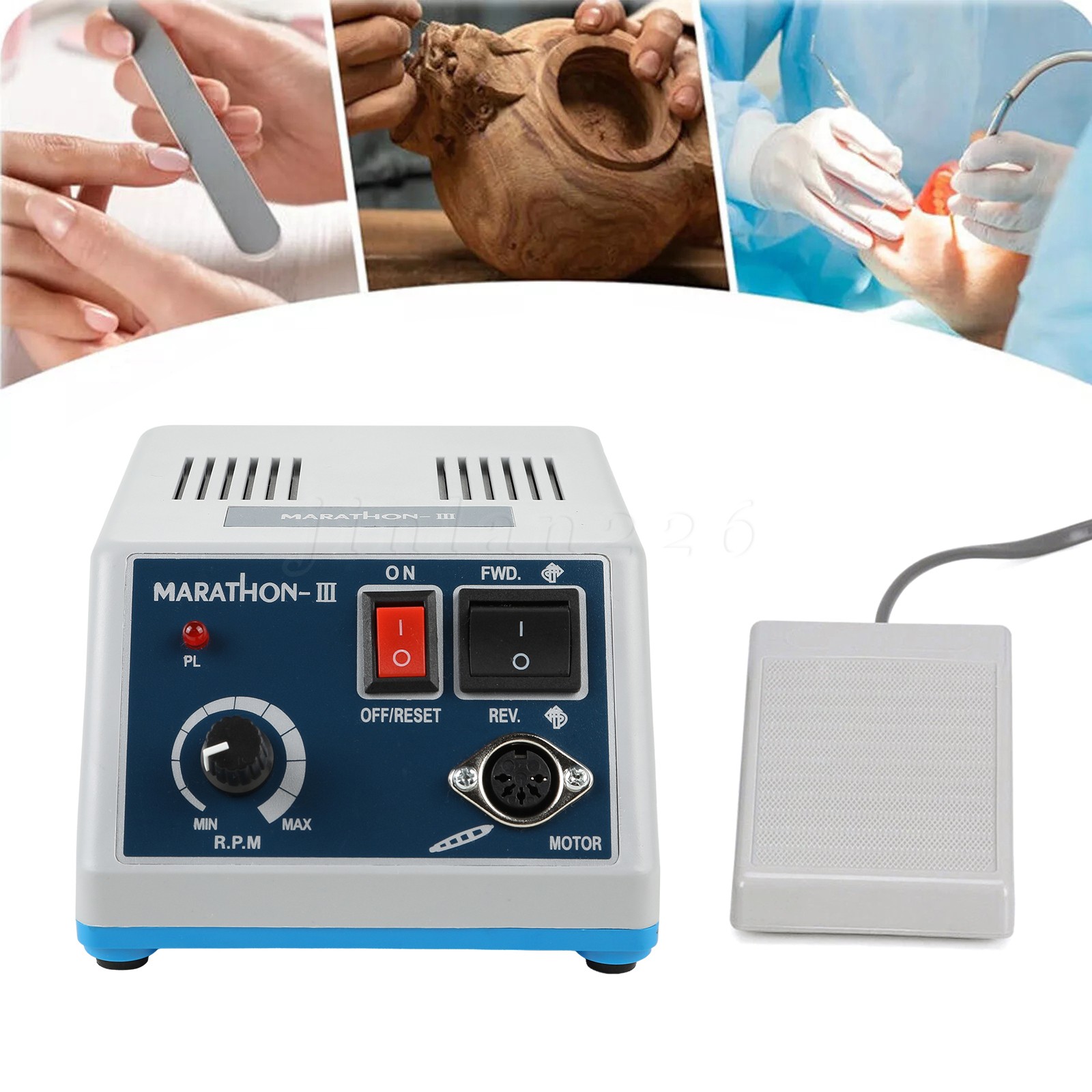 Dental Lab Marathon III Micromotor Polishing Handpiece Max 35K RPM Handpiece