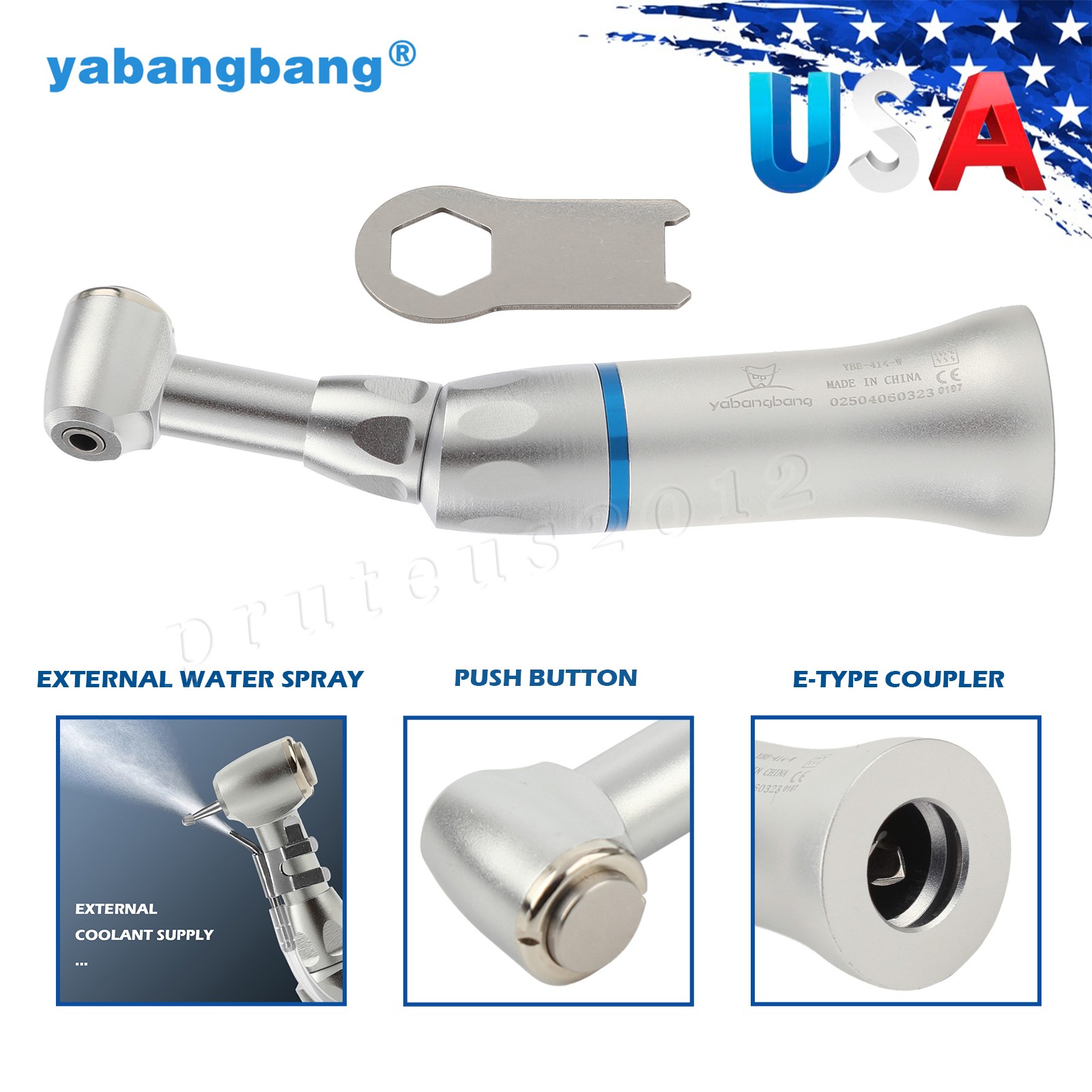 Dental E TYPE push button Contra Angle LOW Handpiece A+ Dentist Brand New YAD
