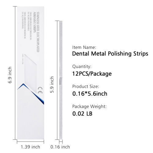 Stainless Steel Metal Dental Polishing Strips – Multiple Sizes & Quantities