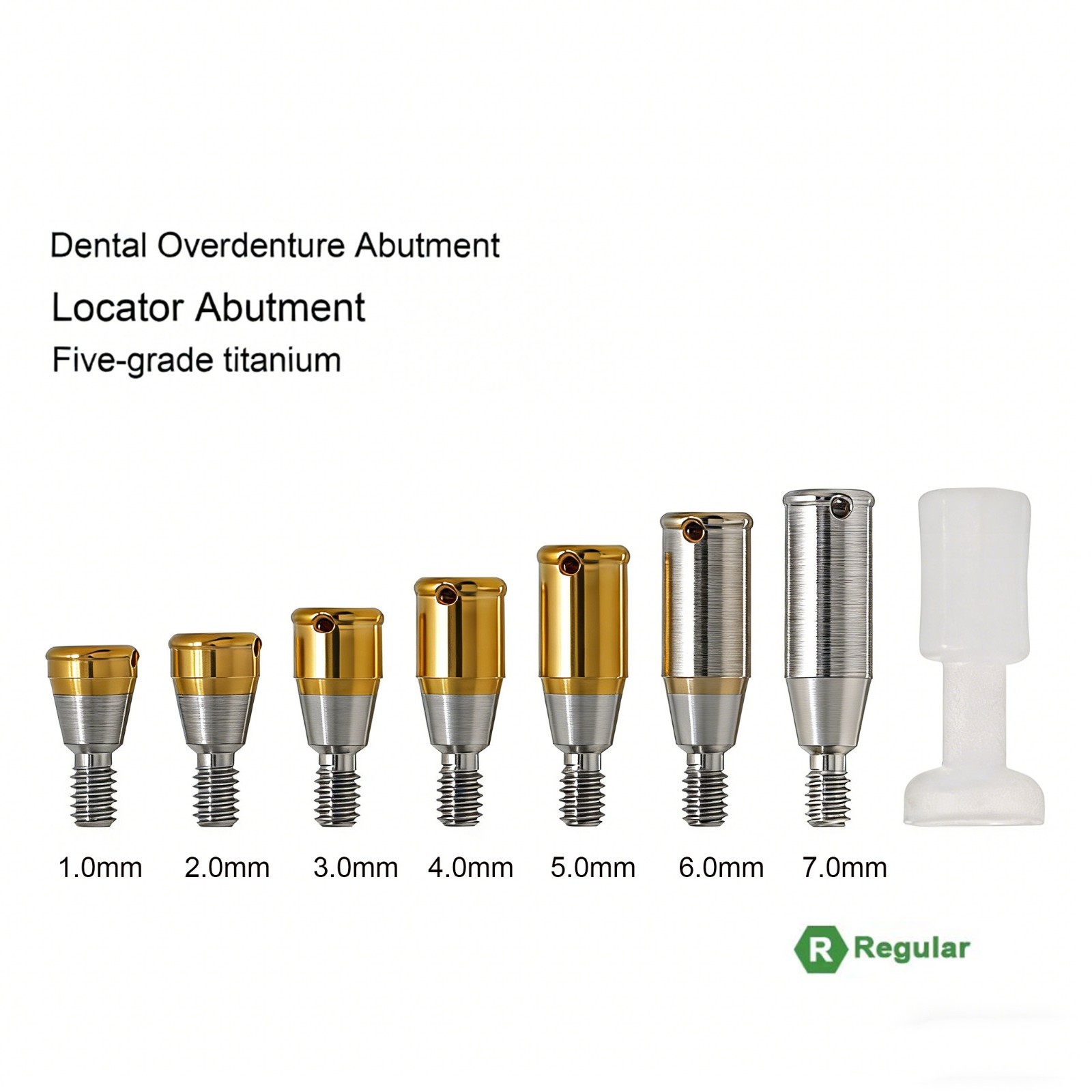 Dental Overdenture Attachment locator Abutment For HIOSSEN ET Regular platform