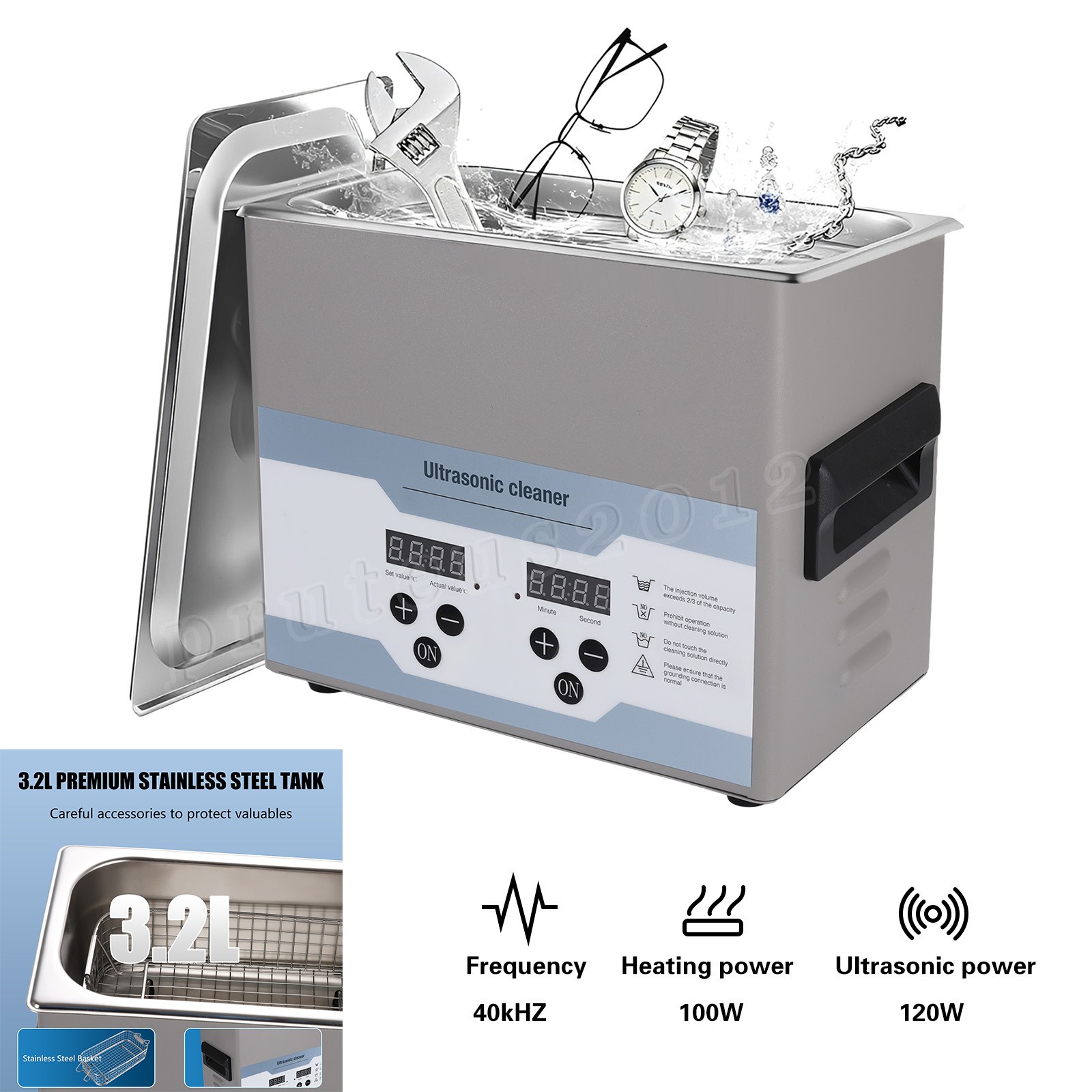 Ultrasonic Cleaner,3.2L,110/120V