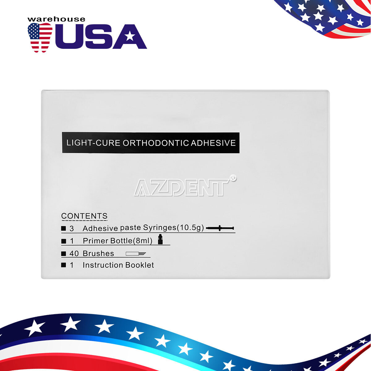 2 Boxes Dental Orthodontic Bonding Bracket Light Cure Adhesive Kit US