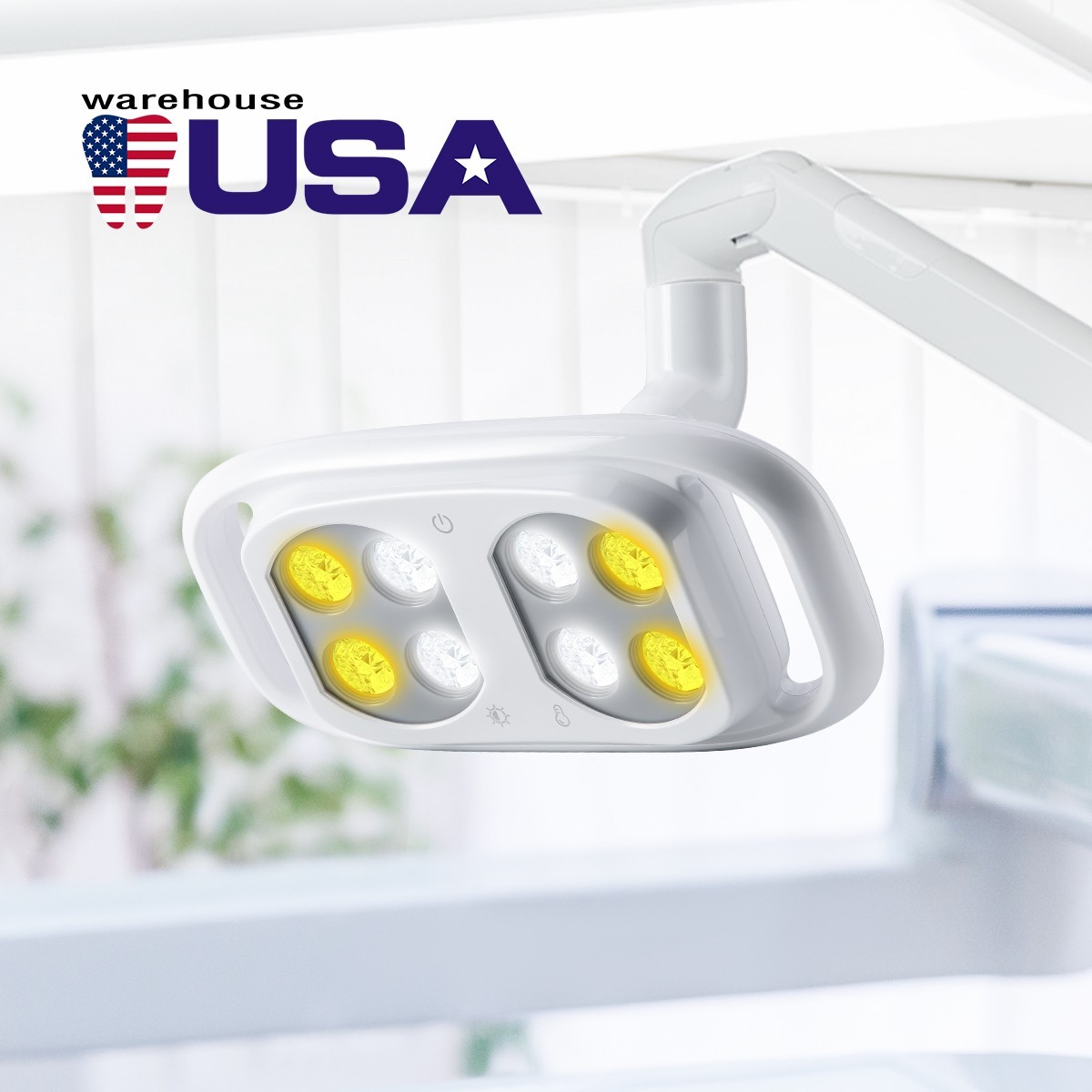 10W Dental 8 LED Lamp Oral Light Lamp Ra95 For Unit Chair 5-level adjustable